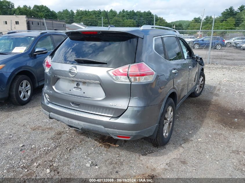 2016 Nissan Rogue Sv VIN: KNMAT2MV5GP655561 Lot: 40132059