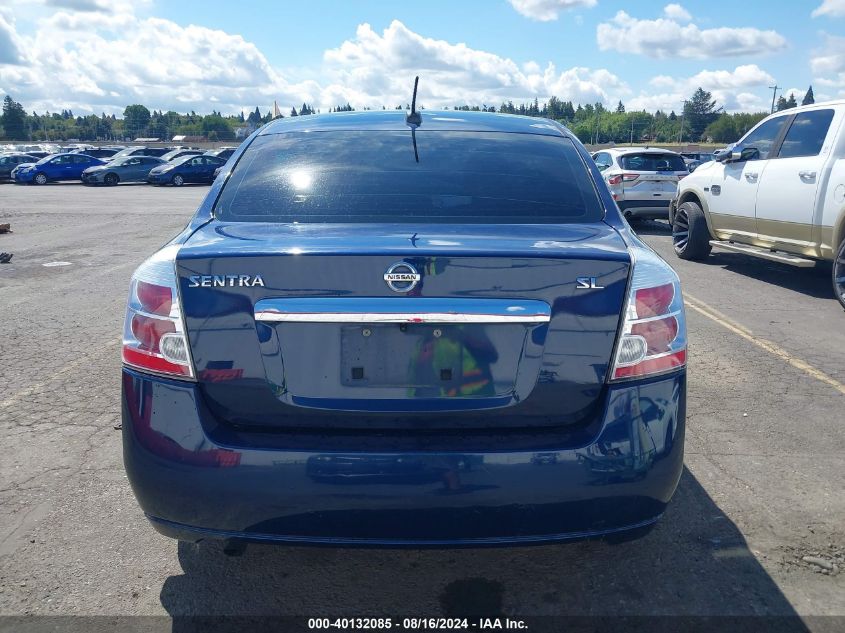 2010 Nissan Sentra 2.0Sl VIN: 3N1AB6AP1AL615645 Lot: 40132085