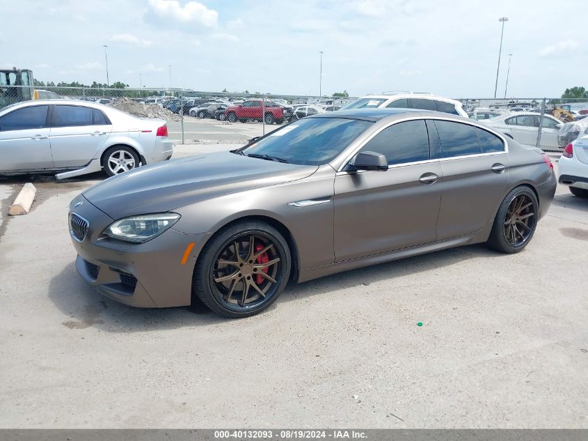 2013 BMW 640I Gran Coupe VIN: WBA6A0C58DDZ03720 Lot: 40132093