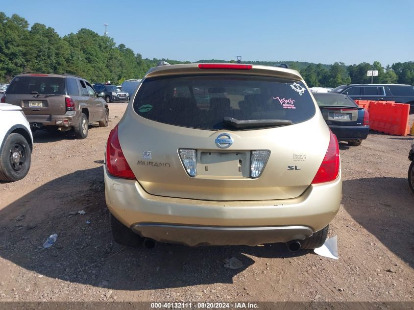 2003 Nissan Murano Sl/Se VIN: JN8AZ08T33W114430 Lot: 40132111