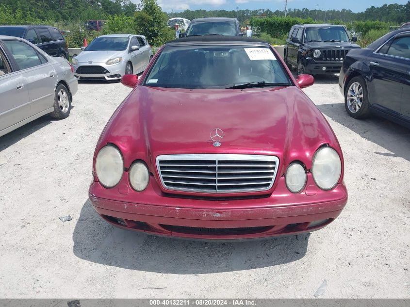 1999 Mercedes-Benz Clk 320 VIN: WDBLK65G6XT008966 Lot: 40132211