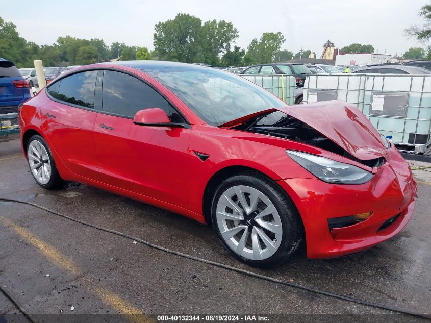 2021 Tesla Model 3 Standard Range Plus Rear-Wheel Drive VIN: 5YJ3E1EA2MF090300 Lot: 40132344