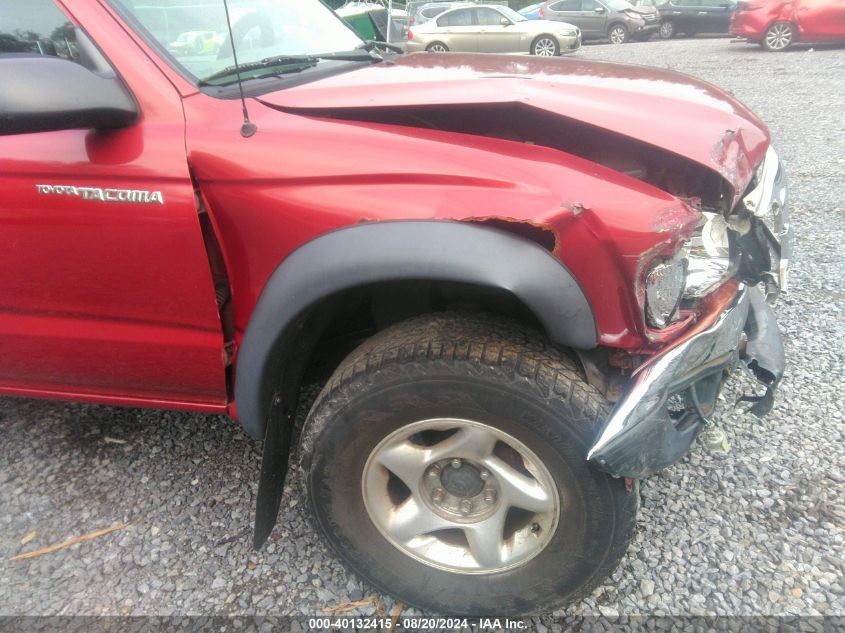 2002 Toyota Tacoma Base V6 VIN: 5TEWN72N02Z069061 Lot: 40132415