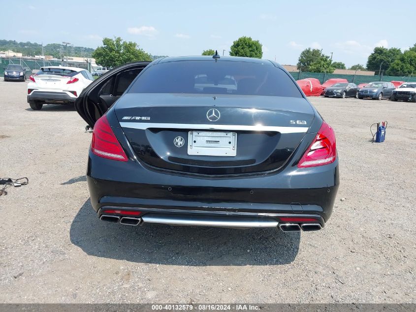 2014 Mercedes-Benz S 63 Amg 4Matic VIN: WDDUG7JB8EA038315 Lot: 40132579