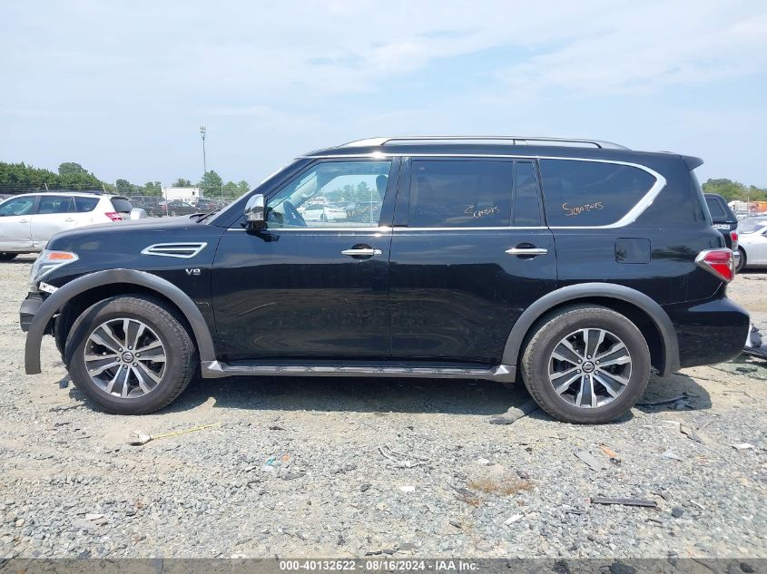 2020 Nissan Armada Sl 4Wd VIN: JN8AY2NC7L9615208 Lot: 40132622