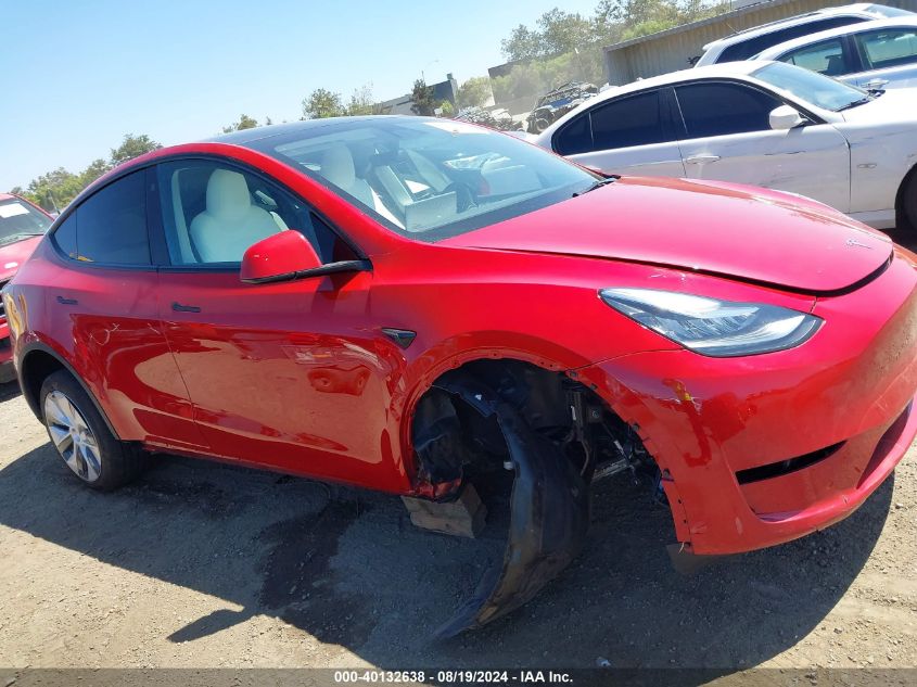 2023 Tesla Model Y Awd/Long Range Dual Motor All-Wheel Drive VIN: 7SAYGDEE9PA116240 Lot: 40132638