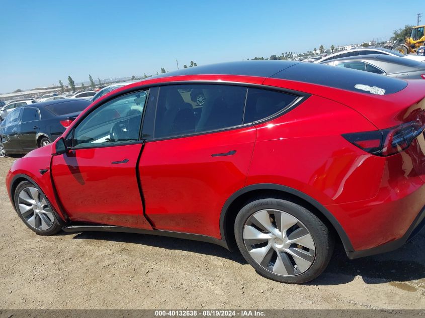 2023 Tesla Model Y Awd/Long Range Dual Motor All-Wheel Drive VIN: 7SAYGDEE9PA116240 Lot: 40132638