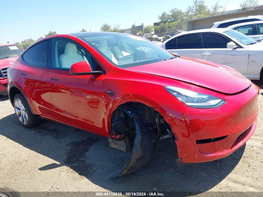 2023 Tesla Model Y Awd/Long Range Dual Motor All-Wheel Drive VIN: 7SAYGDEE9PA116240 Lot: 40132638