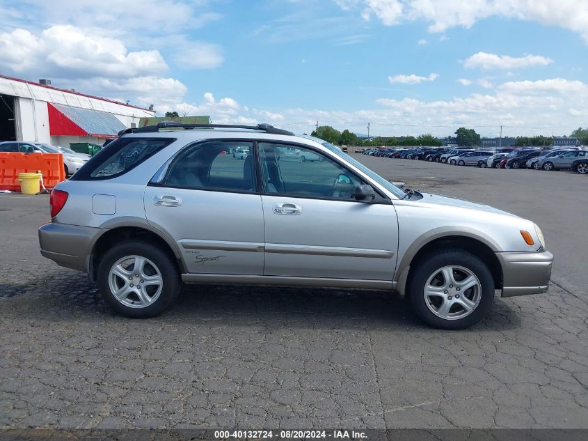 2002 Subaru Impreza Outback Sport VIN: JF1GG68592G829923 Lot: 40132724