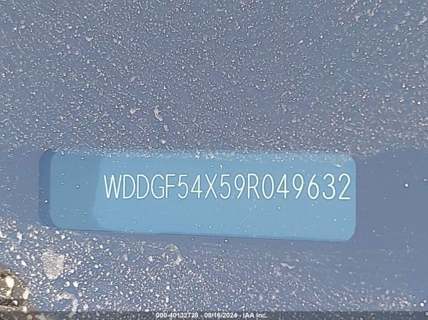 2009 Mercedes-Benz C 300 Luxury/Sport VIN: WDDGF54X59R049632 Lot: 40132728