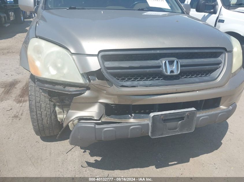 2005 Honda Pilot Ex-L VIN: 5FNYF18595B012776 Lot: 40132777