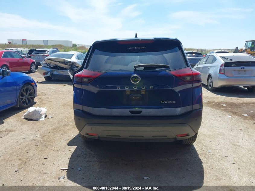 2021 Nissan Rogue Sv Intelligent Awd VIN: JN8AT3BB5MW225968 Lot: 40132844