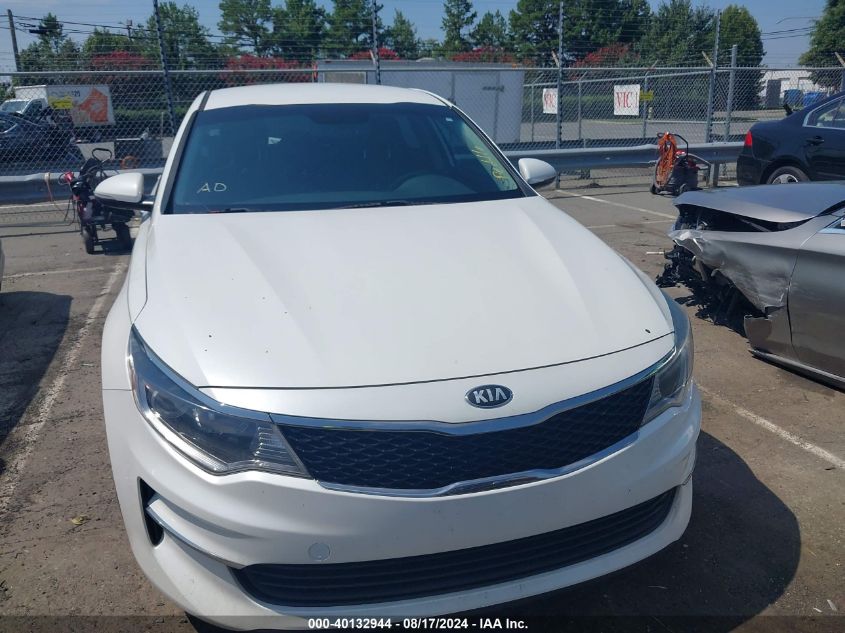 2016 Kia Optima Lx VIN: KNAGT4L36G5076318 Lot: 40132944