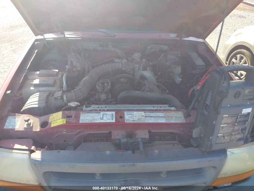 1998 Ford Ranger Splash/Xl/Xlt VIN: 1FTYR10C3WPA85408 Lot: 40133170