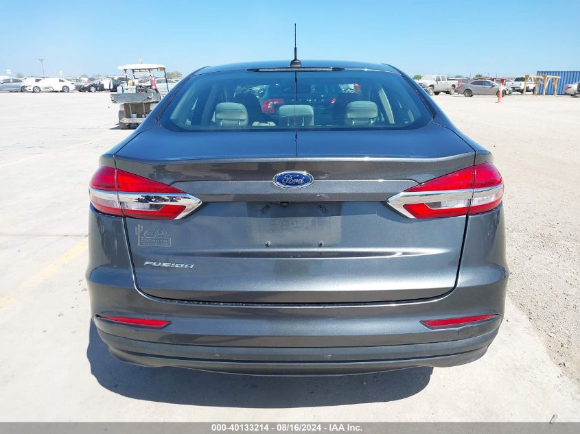 2019 Ford Fusion S VIN: 3FA6P0G78KR283037 Lot: 40133214