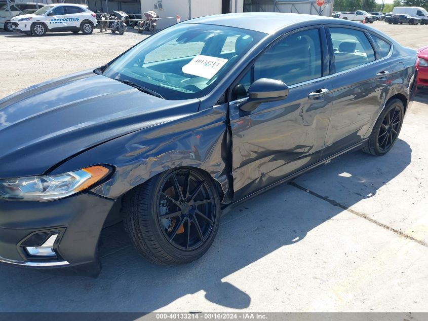 2019 Ford Fusion S VIN: 3FA6P0G78KR283037 Lot: 40133214