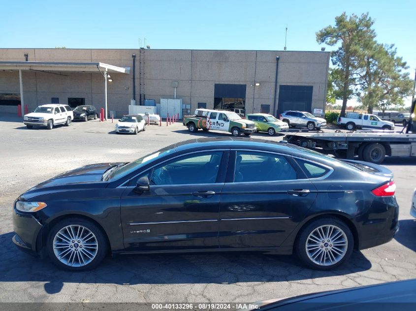 2013 Ford Fusion Hybrid Se VIN: 3FA6P0LUXDR371442 Lot: 40133296