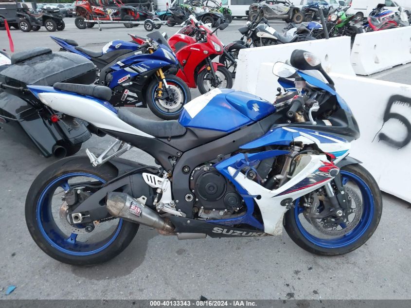 2007 Suzuki Gsx-R600 VIN: JS1GN7DA872121332 Lot: 40133343