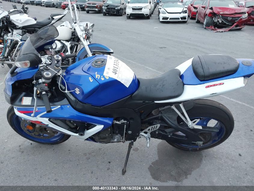 2007 Suzuki Gsx-R600 VIN: JS1GN7DA872121332 Lot: 40133343