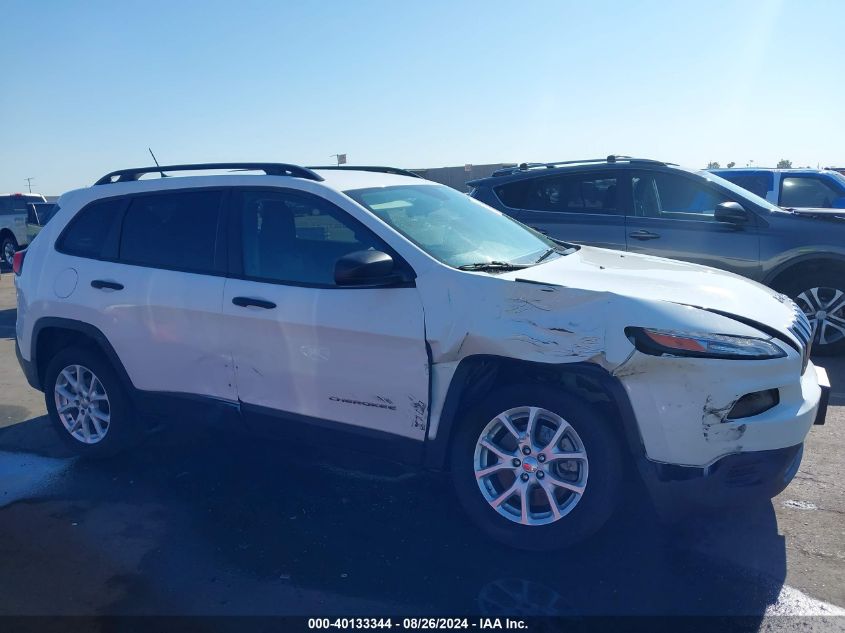 2017 Jeep Cherokee Sport Fwd VIN: 1C4PJLAB1HW663437 Lot: 40133344