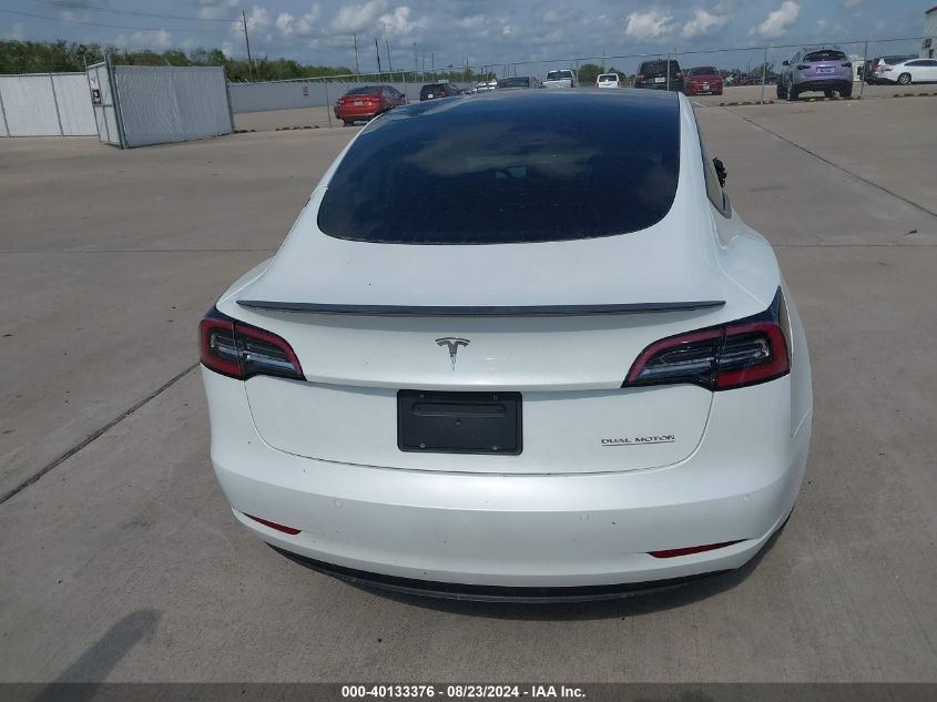 2021 Tesla Model 3 Performance Dual Motor All-Wheel Drive VIN: 5YJ3E1ECXMF005740 Lot: 40133376