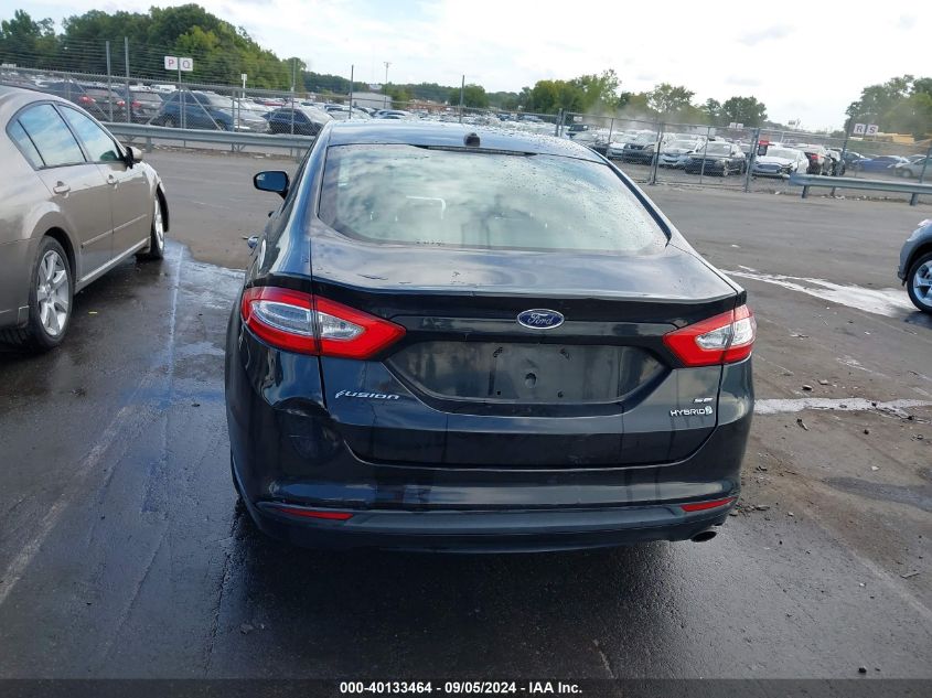 2013 Ford Fusion Hybrid Se VIN: 3FA6P0LU7DR365601 Lot: 40133464