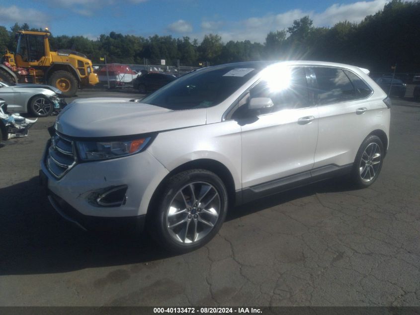 2017 Ford Edge Titanium VIN: 2FMPK4K96HBB25067 Lot: 40133472