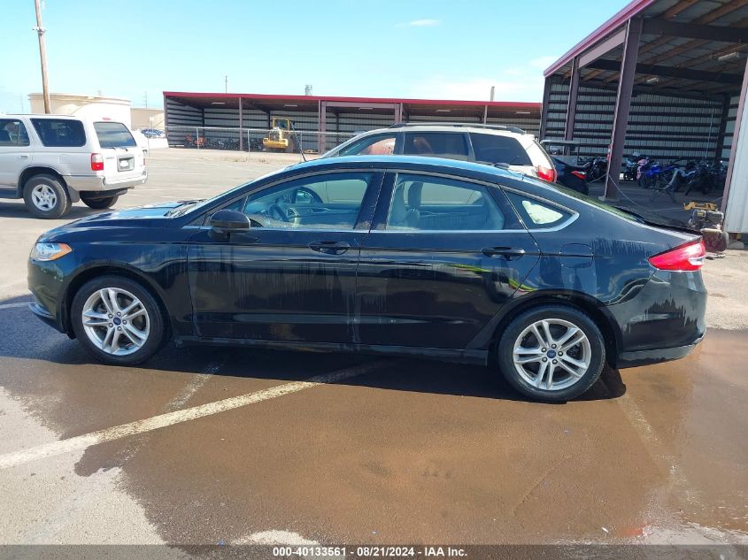 2018 Ford Fusion Se VIN: 3FA6P0HD8JR205134 Lot: 40133561