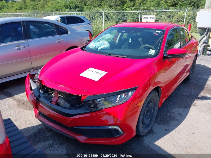 2020 Honda Civic Lx VIN: 2HGFC2F66LH556002 Lot: 40133599