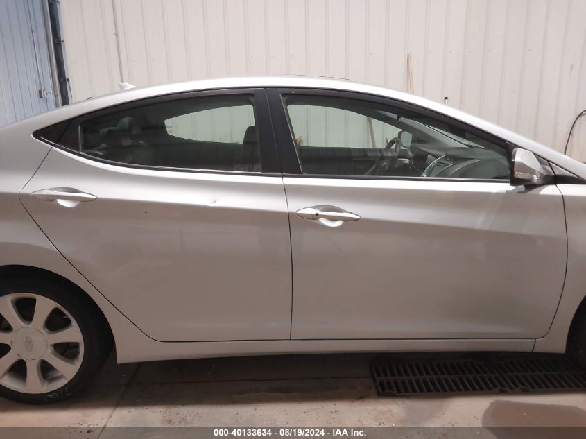 2012 Hyundai Elantra Limited VIN: 5NPDH4AE8CH100012 Lot: 40133634