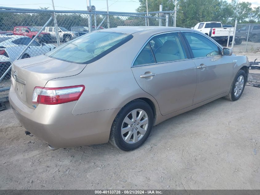 2007 Toyota Camry Hybrid VIN: 4T1BB46K67U005897 Lot: 40133728