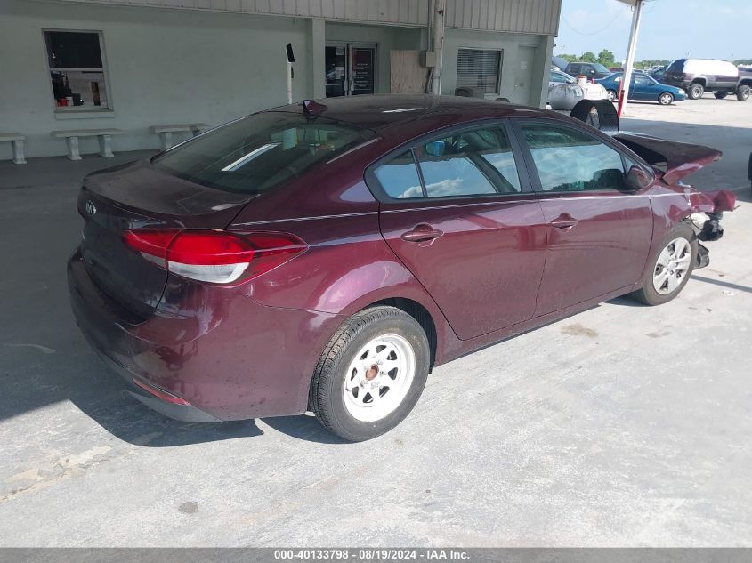 2017 Kia Forte Lx VIN: 3KPFK4A78HE137553 Lot: 40133798