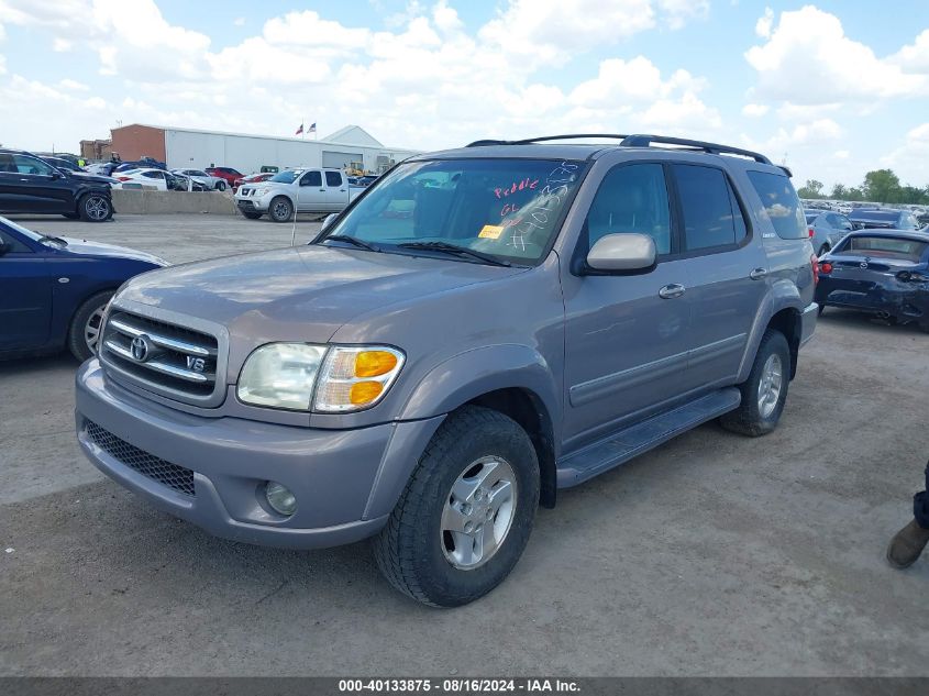 2002 Toyota Sequoia Limited V8 VIN: 5TDBT48A52S133065 Lot: 40133875
