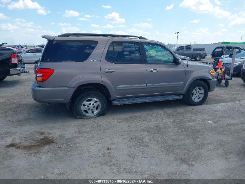 2002 Toyota Sequoia Limited V8 VIN: 5TDBT48A52S133065 Lot: 40133875