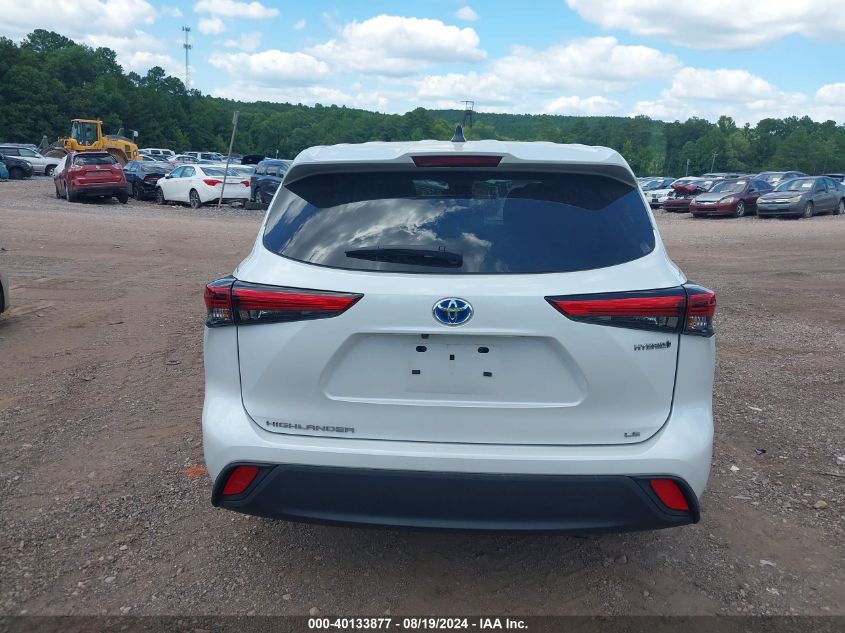 2023 Toyota Highlander Hybrid Le VIN: 5TDZARAH1PS520194 Lot: 40133877