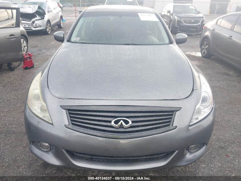 2012 Infiniti G25X VIN: JN1DV6AR3CM862471 Lot: 40134037