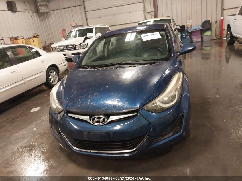 2016 Hyundai Elantra Se VIN: 5NPDH4AE6GH747370 Lot: 40134055