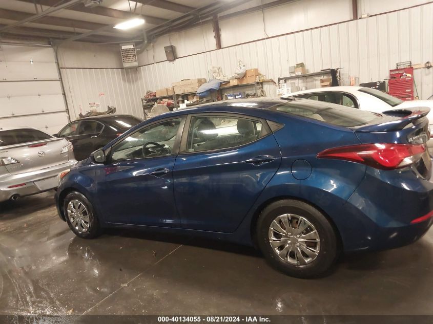 2016 Hyundai Elantra Se VIN: 5NPDH4AE6GH747370 Lot: 40134055