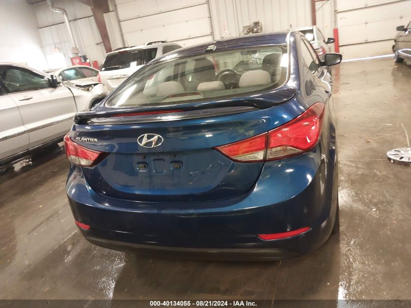 2016 Hyundai Elantra Se VIN: 5NPDH4AE6GH747370 Lot: 40134055