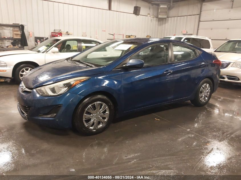 2016 Hyundai Elantra Se VIN: 5NPDH4AE6GH747370 Lot: 40134055