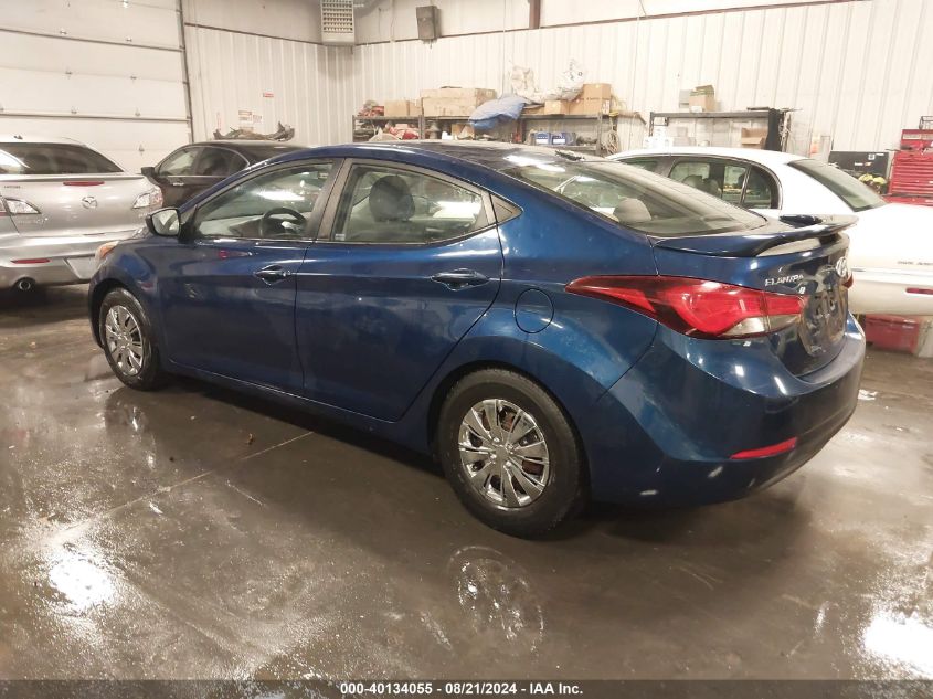 2016 Hyundai Elantra Se VIN: 5NPDH4AE6GH747370 Lot: 40134055