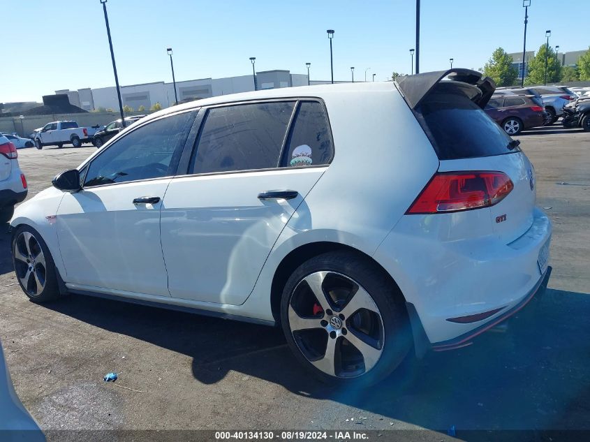 2017 Volkswagen Golf Gti Autobahn 4-Door/S 4-Door/Se 4-Door/Sport 4-Door VIN: 3VW4T7AU2HM045014 Lot: 40134130