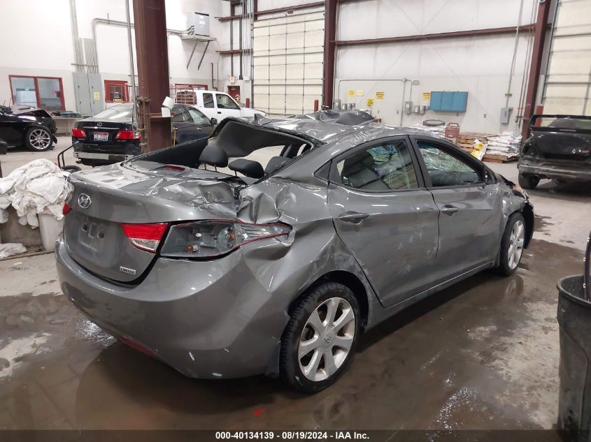 2013 Hyundai Elantra Limited VIN: 5NPDH4AE2DH395447 Lot: 40134139