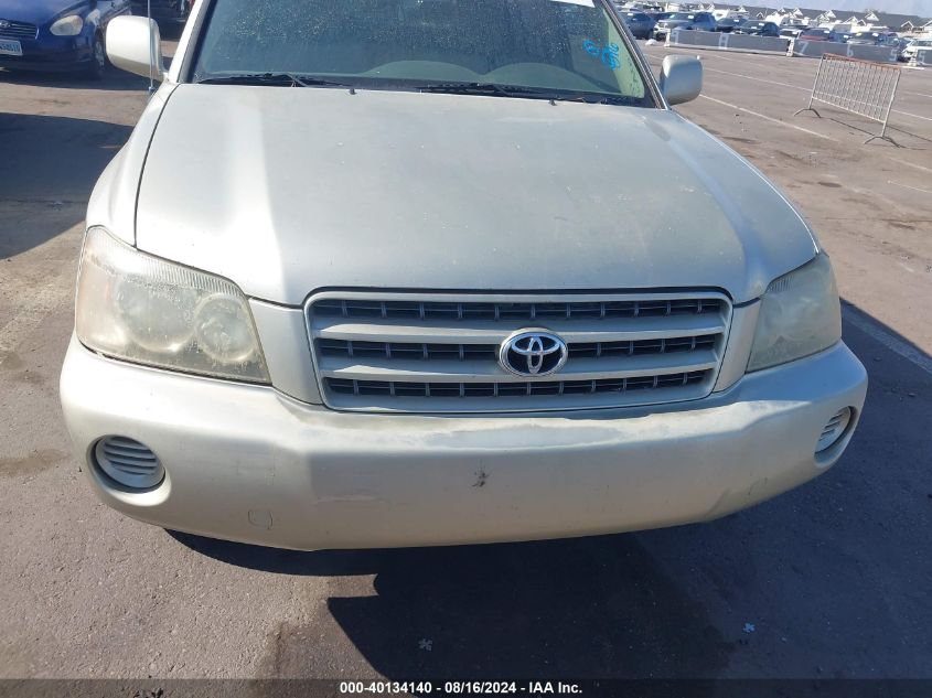 2003 Toyota Highlander V6 VIN: JTEHF21A430147751 Lot: 40134140