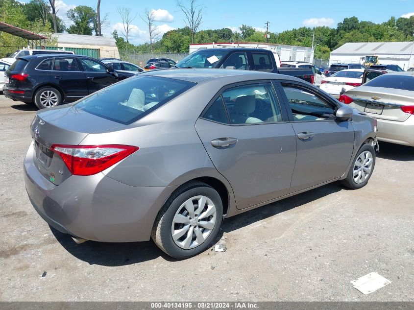 2016 Toyota Corolla L/Le/Le Pls/Prm/S/S Pls VIN: 2T1BURHEXGC620310 Lot: 40134195