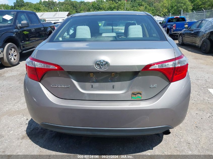 2016 Toyota Corolla L/Le/Le Pls/Prm/S/S Pls VIN: 2T1BURHEXGC620310 Lot: 40134195