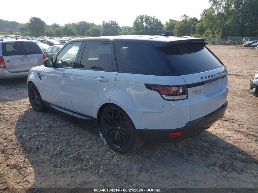 2016 Land Rover Range Rover Sport 5.0L V8 Supercharged/5.0L V8 Supercharged Dynamic VIN: SALWR2EF6GA574723 Lot: 40134214