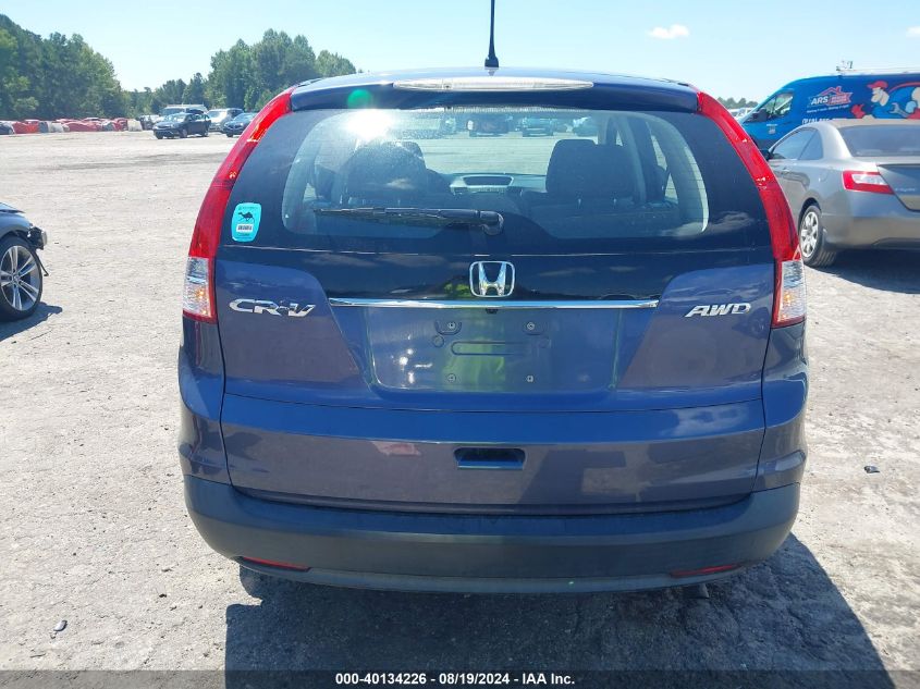 2013 Honda Cr-V Lx VIN: 2HKRM4H39DH687862 Lot: 40134226