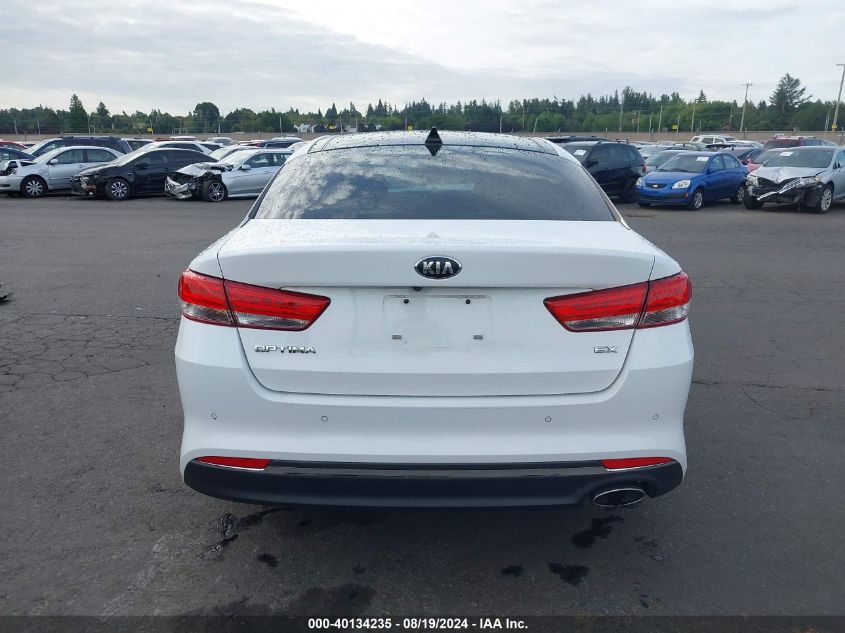 2018 Kia Optima Ex VIN: 5XXGU4L38JG239182 Lot: 40134235