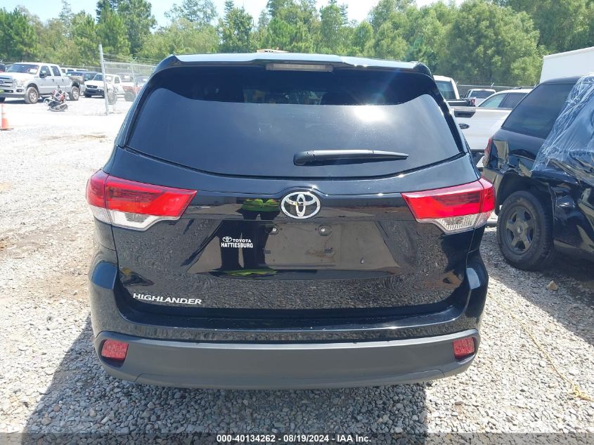 2019 Toyota Highlander Le VIN: 5TDZZRFH4KS359592 Lot: 40134262